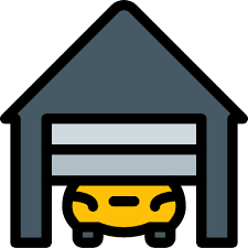 Garage Free Buildings Icons
