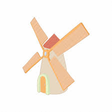 Agriculture Cartoon Farm Mill Rural