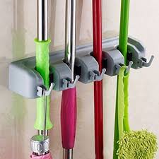 Wall Mounted Plastic Broom Holder For