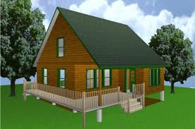 28 X 28 Cabin W Loft Plans Package