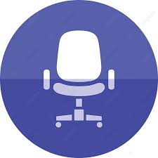 Circle Icon Office Chair Icon Color