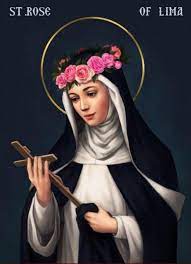 Saint Rose Of Lima Catholic Icon St