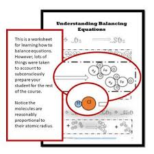 Balancing Chemical Equations Worksheet