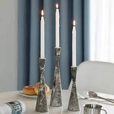 Fabulaxe Marble Resin Candle Holders