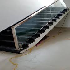 Stairs 12mm Stainless Steel Glass