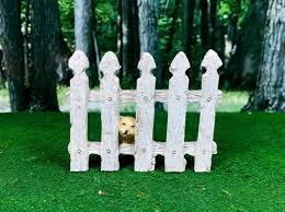 Fairy Garden Puppy S O Fence Beige