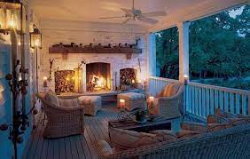 A Fireplace Porch Dream House Home