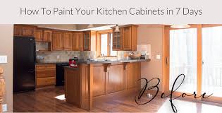 Paint Your Kitchen Cabinets In 7 Days