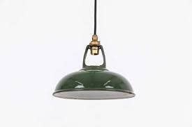 Green Enamel Pendant Lamp From Coolicon