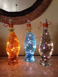 Lighted Opici Fish Wine Bottles With
