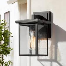 Black Outdoor Wall Lantern Sconce