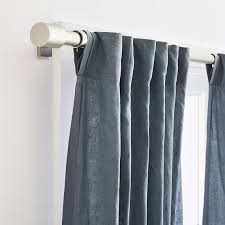 Dusty Blue Washed Cotton Curtain 2