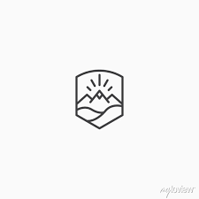 Logo Icon Design Template Peak Hiking