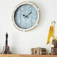 Blue Metal Og Wall Clock
