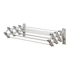 Woolite Accordion Wall Drying Rack Collapsible Silver