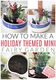 Holiday Themed Miniature Fairy Garden
