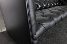 Black Leather Sofa By Wittmann Edwards