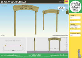 Engraved Archway For Childrens Play
