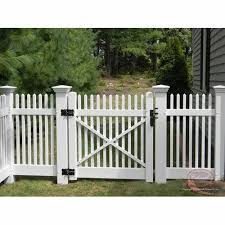 Swing Wooden Fence Gate For Garden At