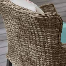 Brown Wicker Outdoor Patio Dining Set
