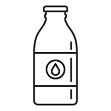 Milk Glass Bottle Vector Art Png Images