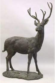 Natural Frp Deer Statue Animal Size