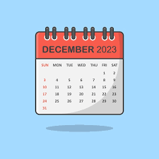 Calendar For 2023 Year Cartoon Vector