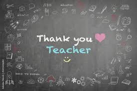 Thank You Teacher With Pink Heart And