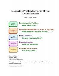 Cooperative Problem Solving In Physics
