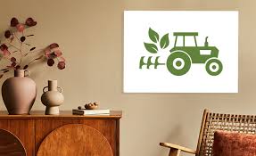 Bild Tractor Logo Icon On White