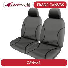 Tradies Canvas Seat Covers Mux Front