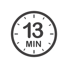 One Minute Icon Symbol Labels