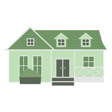 Simple Green House Icon Home Icon