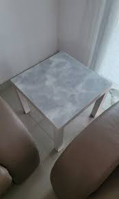 Ikea Lack Side Table With Marble Glass