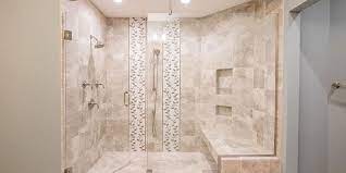 Bathroom With Frameless Shower Doors