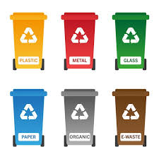 Recycle Logo Plastic Metal Glass Paper