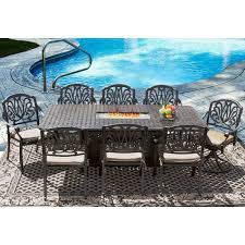 Eli 42x84 Rectangle Outdoor Patio 9pc