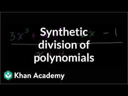 Synthetic Division Polynomial And