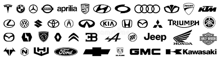 Motorcycle Brands Logos Editorial