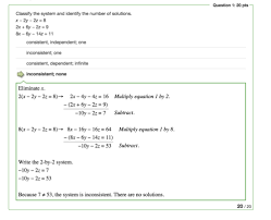 Solving Linear Systems In Three