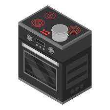 Modern Stove Icon Isometric Of Modern