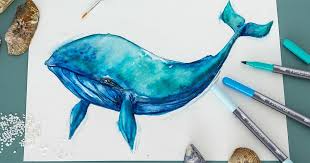 Watercolour Brush Pen Whale Staedtler