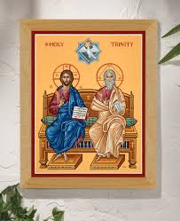 Holy Trinity Original Icon 20 Tall