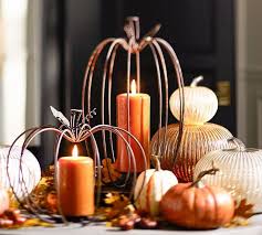 Pottery Barn Wire Pumpkin Candle Holders