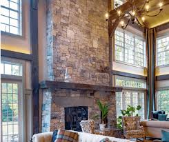 Stacked Stone Fireplace 10 Luxurious