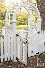 Arbor Lattice Picket Wood Pvc Gate