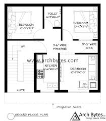 House Plan For 27 X 25 Feet Plot Size