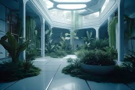 Futuristic Indoor Botanical Garden
