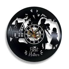 Best Mother Vinyl Record Wall Clock 12