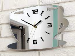 Kitchen Clock Large Wall Clock Silver
